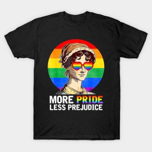 More Pride Less Prejudice Lgbt Gay Proud Ally Pride Month T-Shirt